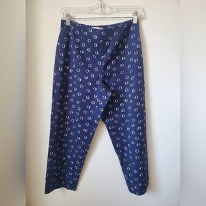 Talbots Capri Blue with White Circles